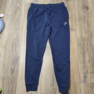 Gymshark Joggers Sweatpants Mens Size Medium Blue Athletic Tapered Fit Logo